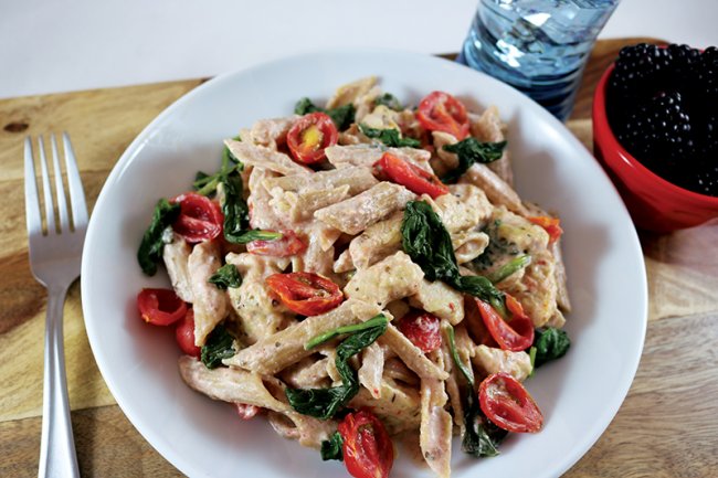 Bowl of Margherita Chicken Pasta