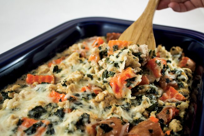 Sweet Potato Turkey Bake