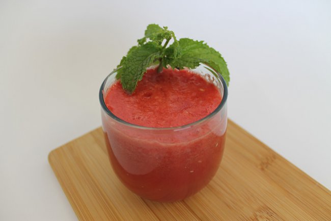 Glass of Watermelon Agua Fresca