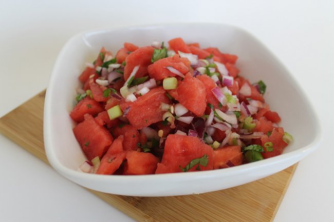 Bowl of Watermelon Salsa
