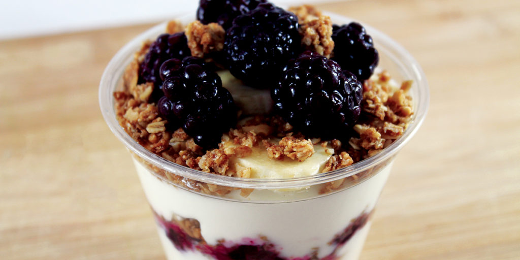 Cup of Banana Berry Parfait