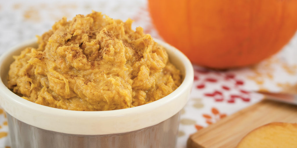 Bowl of Peanut Butter Pumpkin Dip