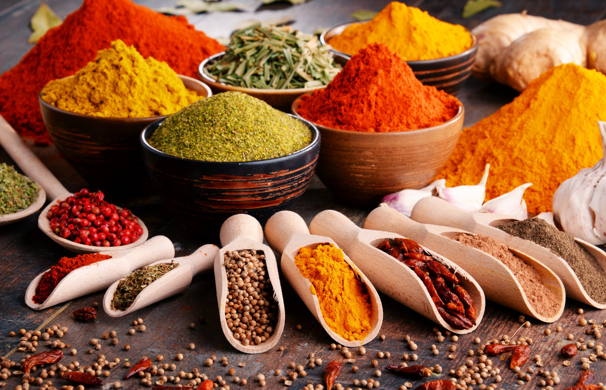 Variety of spices