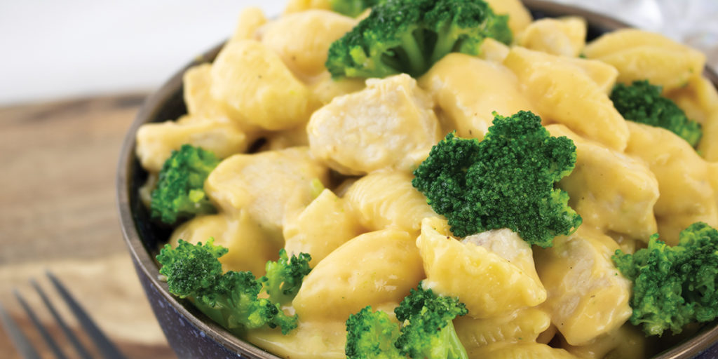 Chicken Broccoli Shells & Cheese