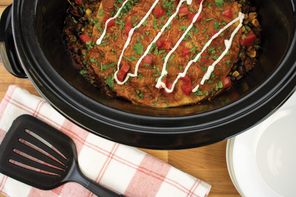 slow cooker enchilada stack
