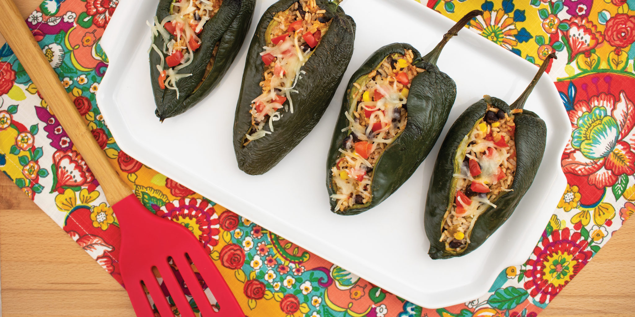 Chiles rellenos horneados - Proyecto ONIE