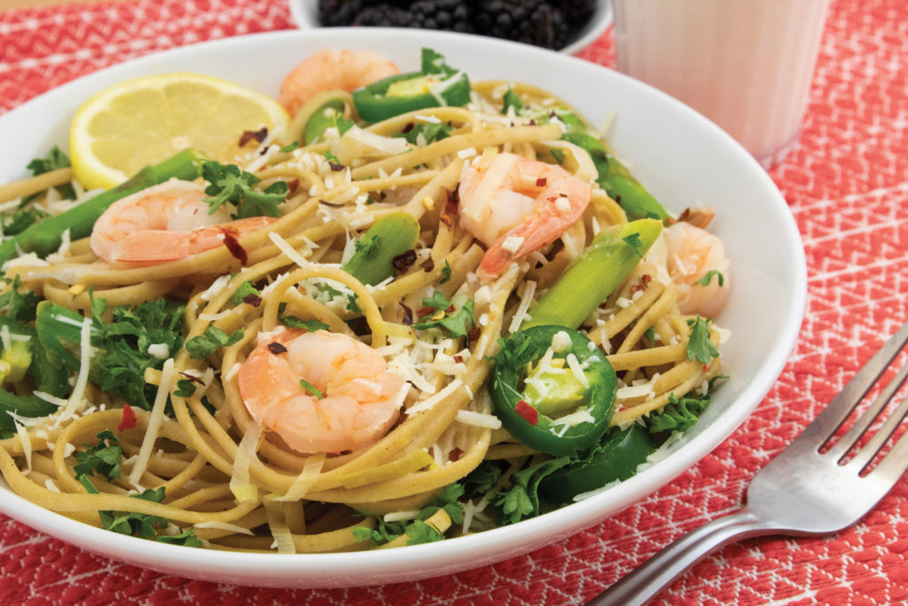 Spicy Shrimp Linguine