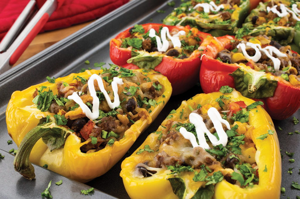 Taco stuffed peppers