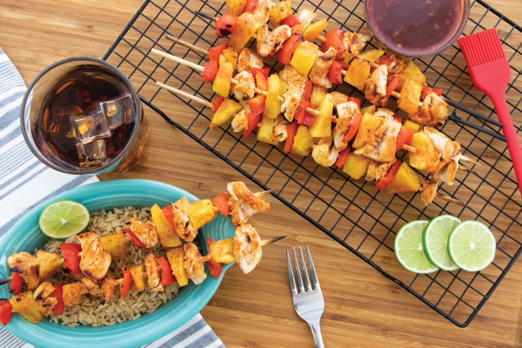 Chipotle Honey Chicken Skewers