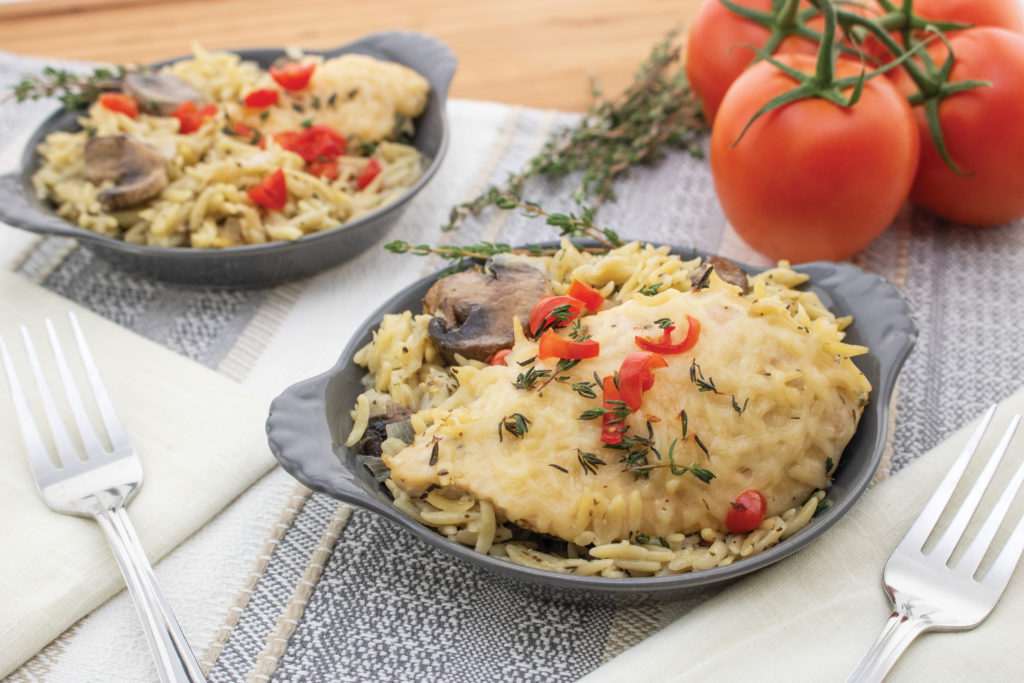 Slow Cooker Parmesan Chicken & Orzo