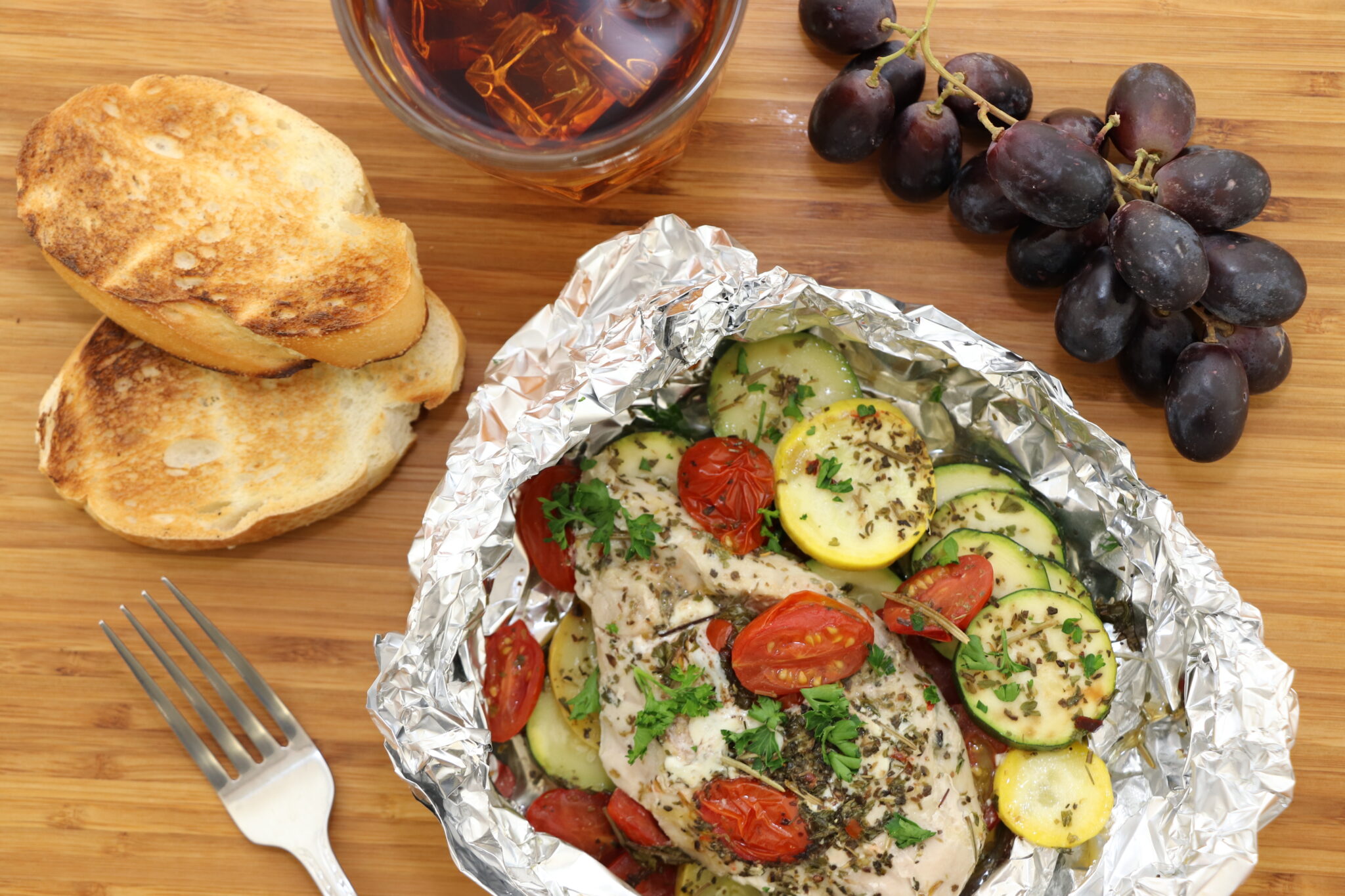 Caprese Chicken Foil Packets - ONIE Project